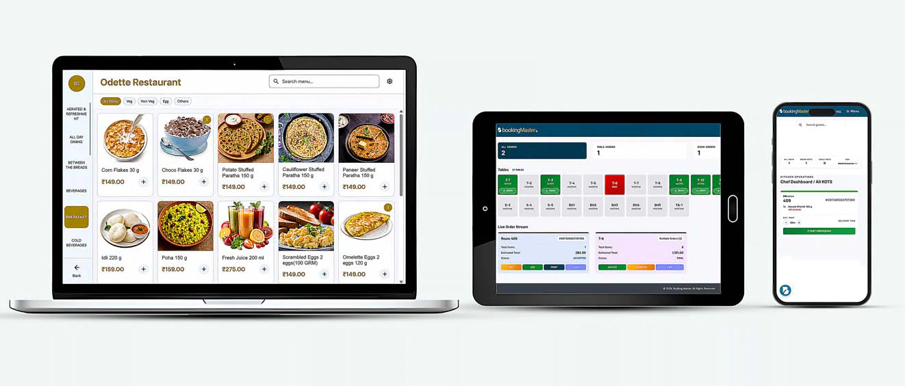 Booking Master Restaurant management System